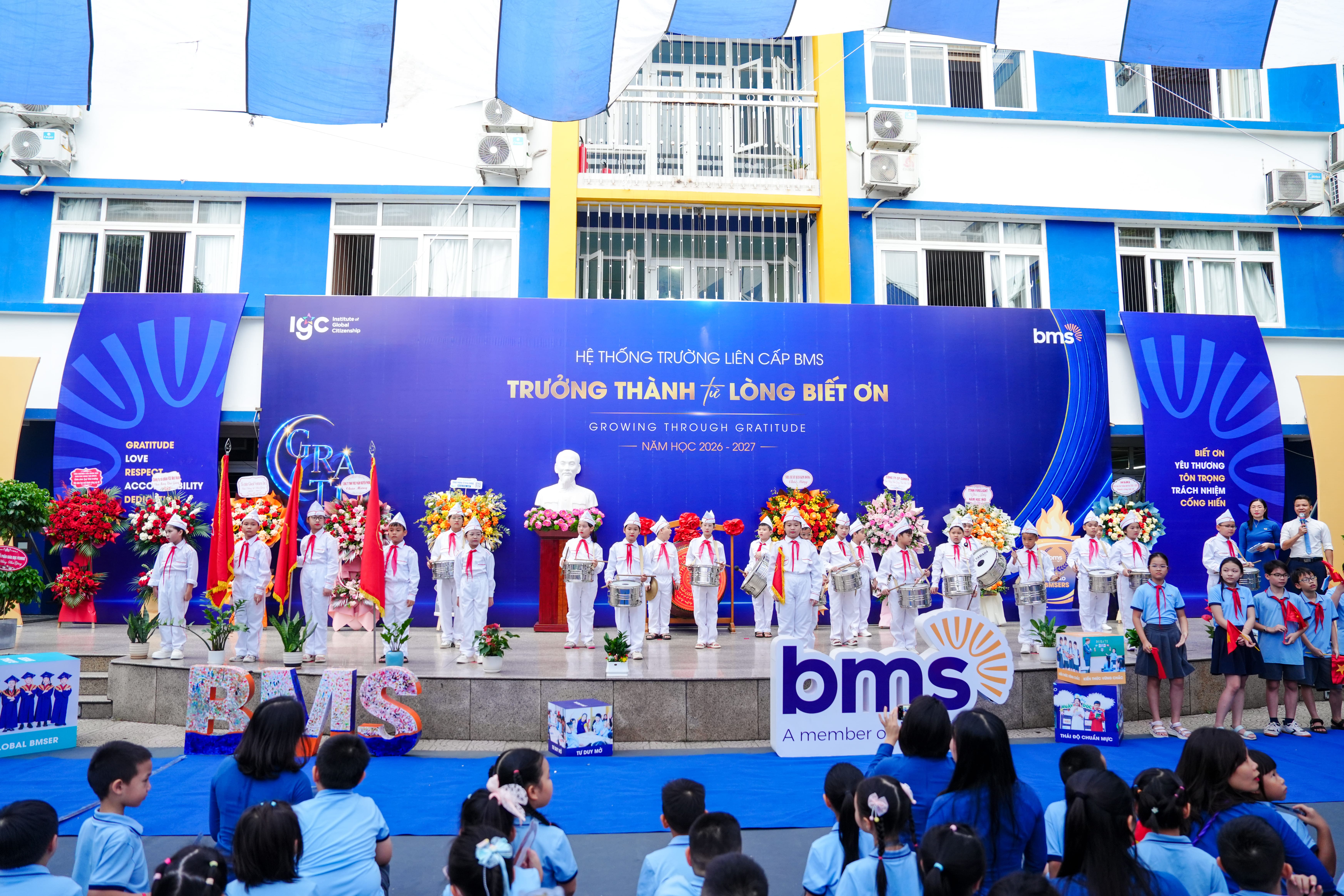 Gần 4000 học sinh Hệ thống Trường liên cấp BMS hân hoan chào đón năm học mới 2026 – 2027