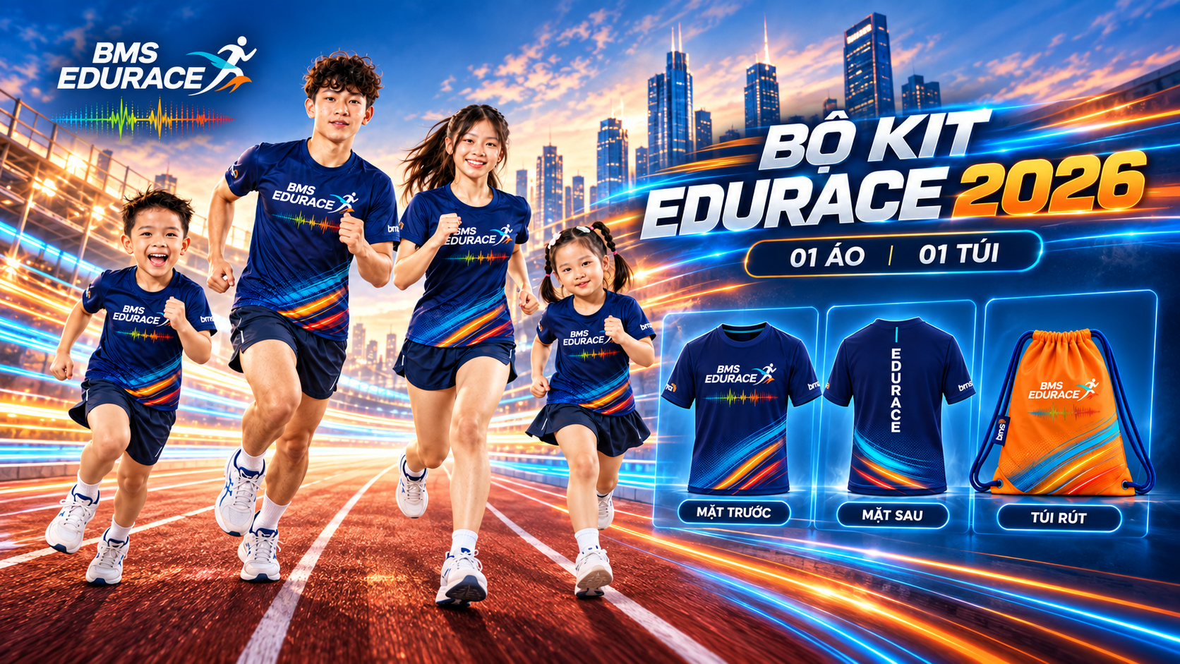 Chính thức công bố giải chạy trực tuyến BMS EDURACE 2026 " Bước chạy tri ân những người Thầy"