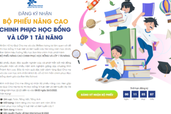 BMS chính thức phát hành bộ phiếu nâng  cao chinh phục học bổng và lớp 1 tài năng